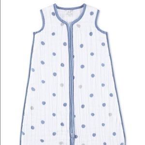 Aden + Anais White and Blue Rock Star Sleep Sack S